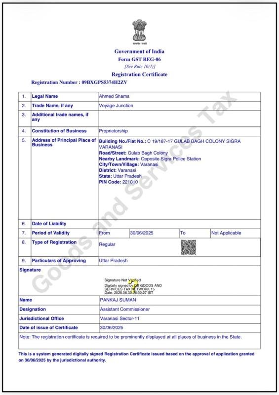 GST certificate