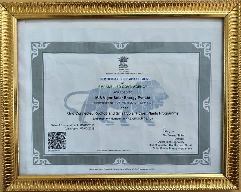 Vigor Solar Energy Pvt Ltd - Solar Panel Dealers | Solar panel Installation Services | Solar Energy System Dealers