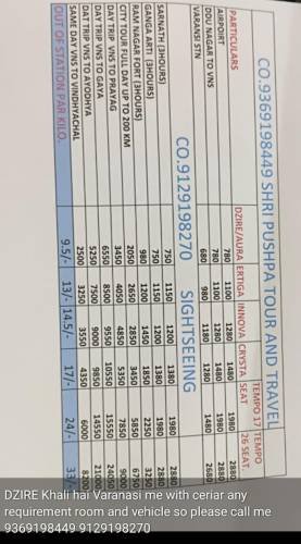 Shri Pushpa tour and travels